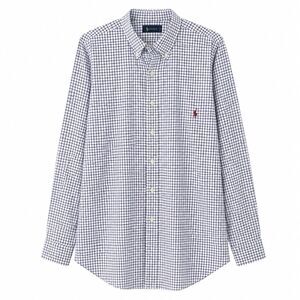 Polo Ralph Lauren Mens 4XB 4XL Shirt 100% Cotton Long Sleeve Blue Plaid Red Pony